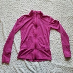 Nike Pink Long Sleeve Jacket Size Small